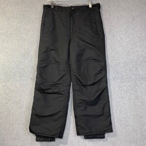 Cherokee Snow Pants Women's Sz L Black Insulated Ski Trousers Winter Outdoor EUC